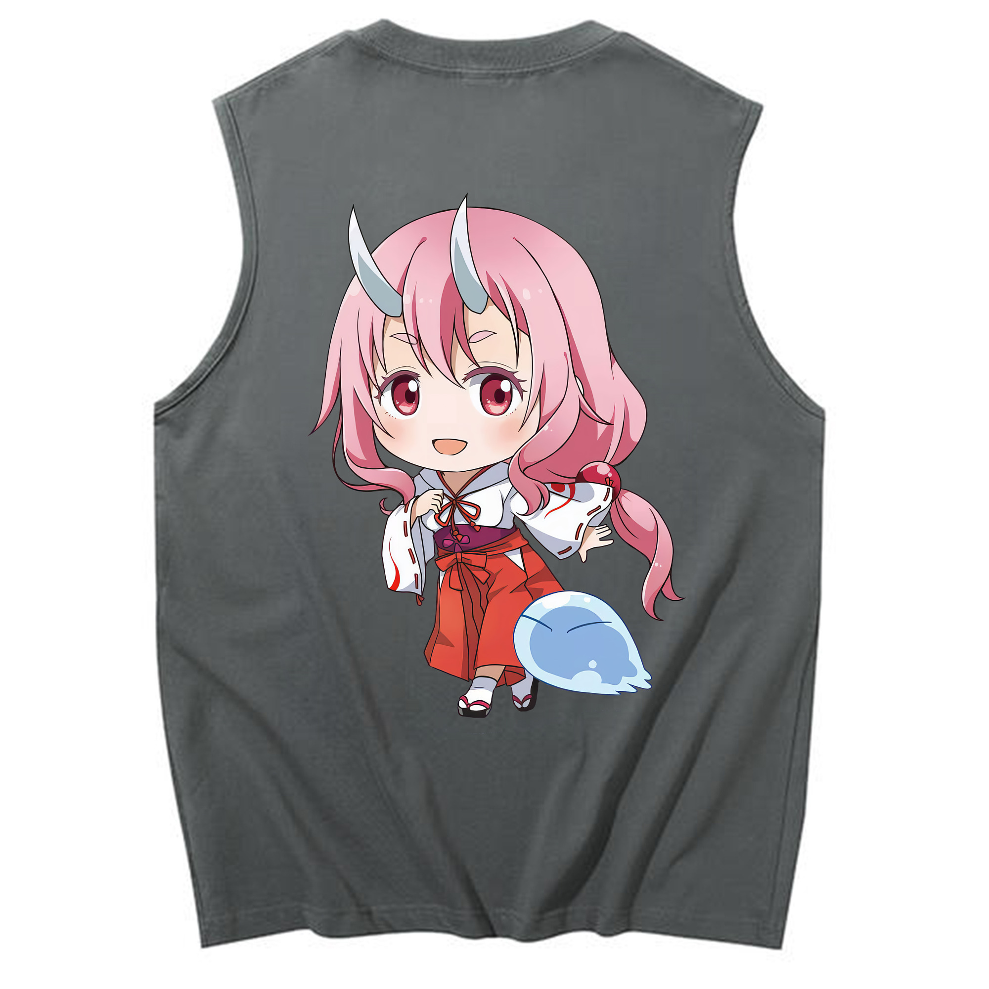 （画像用） 転スラ Regarding Reincarnated to Slime コットン100％タンクトップ（背面プリント）